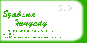 szabina hunyady business card